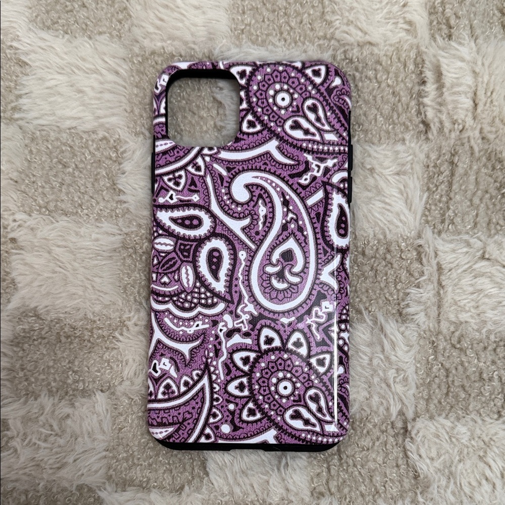 Purple Paisley iPhone 11Pro Max phone Case
